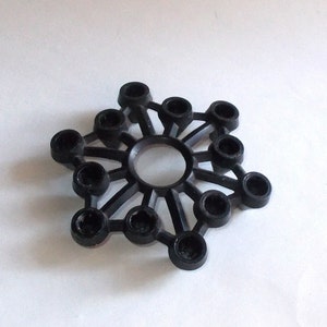 Vintage Danish Modern Cast Aluminum Candle Holder-12 Taper Candle Openings-Star Design