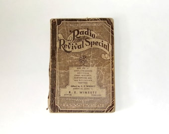 Vintage 1939 Radio & Revival Special-R.E Winsett-Hymns and Evangelistic Songs