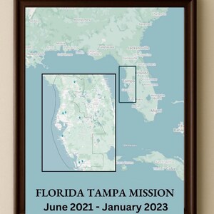 11 x 17 Mission Map Poster, Benutzerdefinierte LDS Missionar Poster, LDS Missionar Geschenk, 11 x 17 Poster, druckbar, digitaler Download