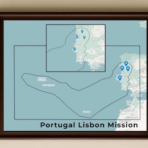 11 x 17 Mission Map Poster, Benutzerdefinierte LDS Missionar Poster, LDS Missionar Geschenk, 11 x 17 Poster, druckbar, digitaler Download
