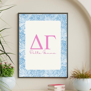 Delta Gamma Floral Print