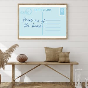 Impresión de postal de Blue Beach