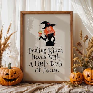 Funny Gothic Halloween Print: Spooky Ghosts & Witchy Quote (Digital Download 8x10 or Larger JPGs)