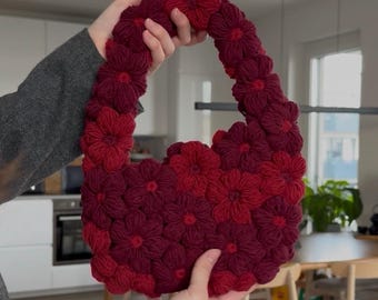 Bloom Bag - Premium Crochet Pattern incl. Video (PDF in English, French and German) / Crochet pattern / Patron de crochet