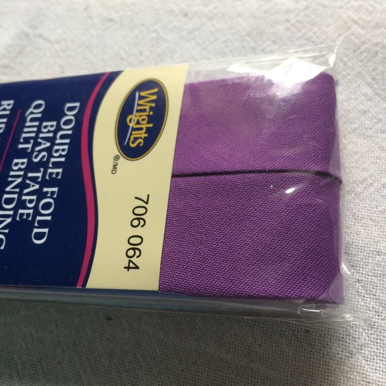 Wrights Purple Bias Tape Quilt Binding Double Fold 7/8 x Etsy