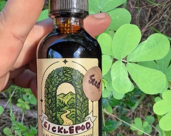 Estratto di Sicklepod senza alcol: glicerito di erbe selvatiche