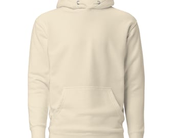 May include: Cream-coloured hoodie with a front pocket and drawstring hood. The long-sleeved sweatshirt is made of a soft material and is suitable for casual wear. The hoodie has ribbed cuffs and hem.
