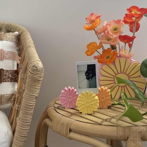 Bündel von 3 Daisy Flower Polaroid Halter / Ständer - 3D gedruckte Foto-Display, nette Geschenkidee für Foto-Liebhaber