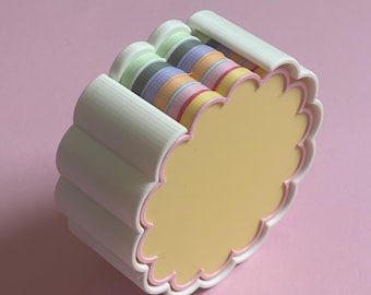 Multicoloured Scalloped Drink Coasters - Funky Home Decor