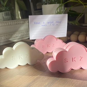Bündel von 3 anpassbare Wolke Polaroid Halter / Ständer - 3D gedruckte Foto-Display, wunderliche Dekoration, nette Geschenkidee für Fotoliebhaber