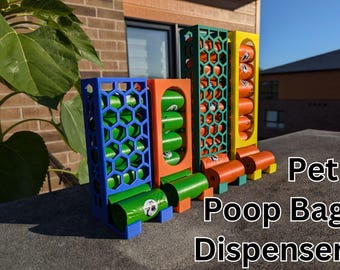 3D Printed Dog Poop Bag Holder: Wall Mountable Pet Waste Dispenser