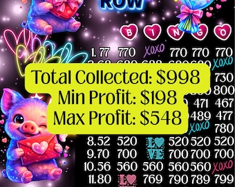 High Profit Bingo Boards in every row profit board (Digital Download)