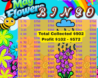 Bingo Boards jede Reihe von High Profit (Digitaler Download)