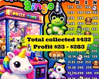 Tableros de bingo de alta rentabilidad: 200, 300 y 400 en cada fila (descarga digital).