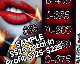 New Bingo Board: Profit, Pick Your Prize, Bingo Boards (Digital Download)