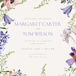 Customisable Wedding Invitation