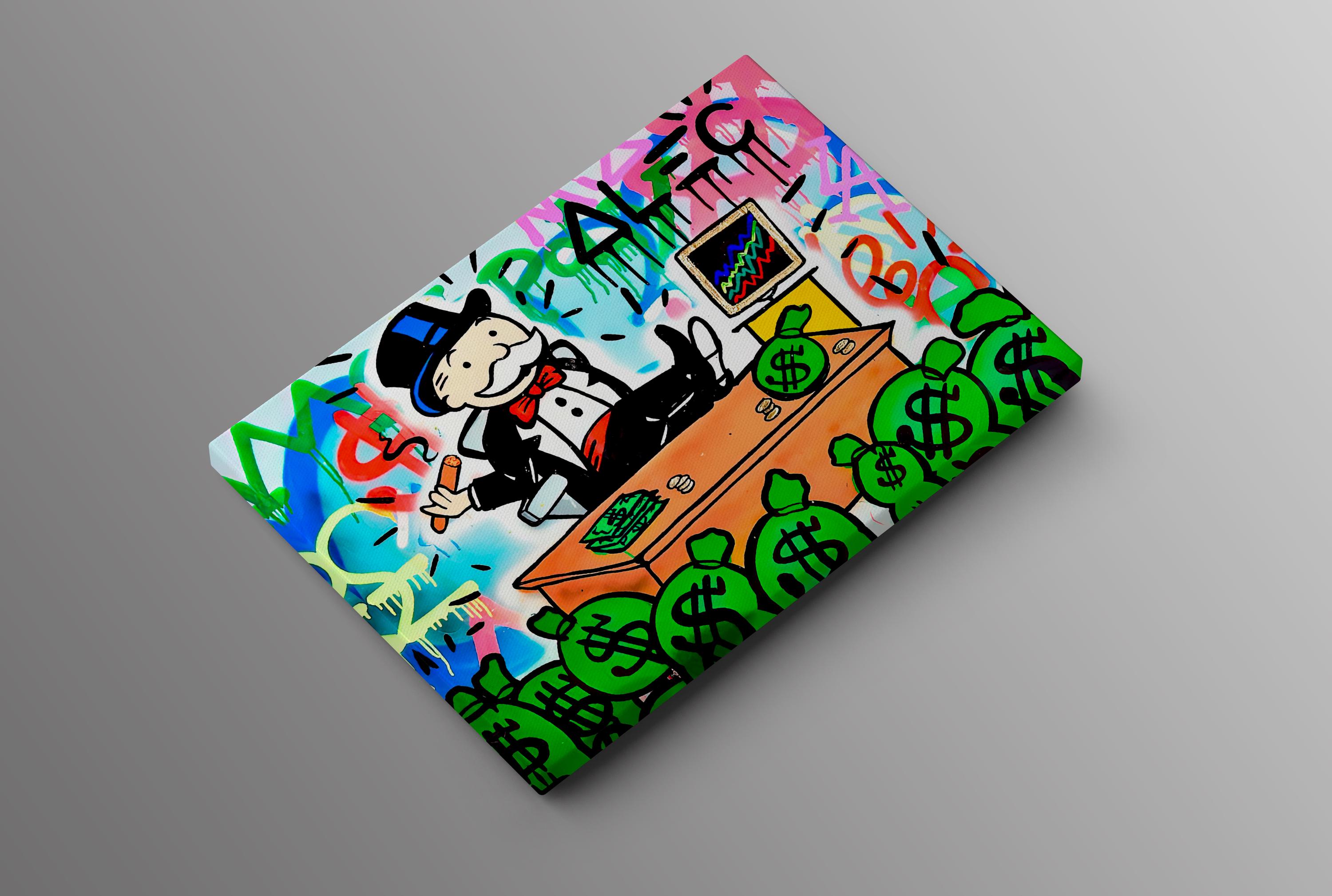 Banksy Rich Monopoly Poster Graffiti Alec Pop Art Canvas Monopoly Wall ...