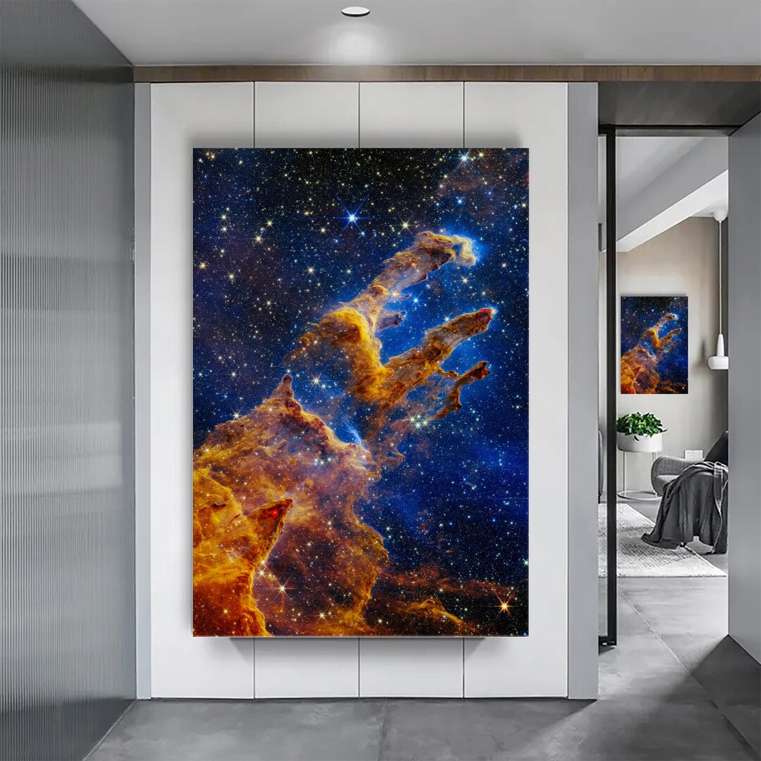 Carina Nebula Poster James Webb Telescope Canvas Cosmic Cliffs Wall Art ...
