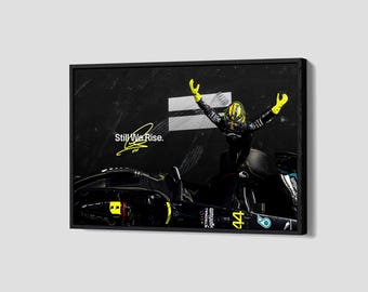 Lewis Hamilton Poster Mercedes-AMG Petronas Canvas Formula 1 Wall Art F1 Sports Framed Canvas Print Modern Home Decor P132 Birthday Gift