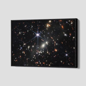 James Webb First Deep Field Poster Space Telescope Canvas Nasa Dying Star Wall Art Framed Canvas Print Home Decor P110 Birthday Gift