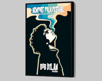 Newport Folk Festival Poster, Bob Dylan Print, Bob Dylan Poster