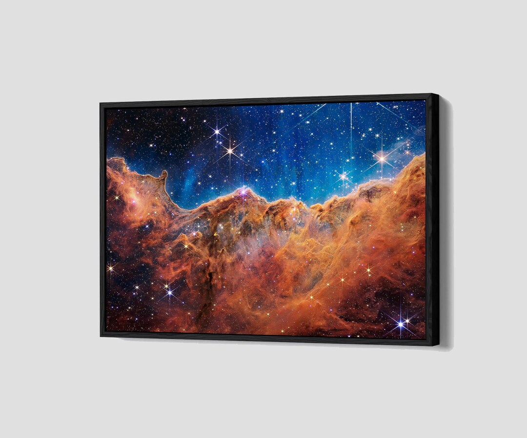 Carina Nebula Poster James Webb Telescope Canvas Cosmic Cliffs Wall Art ...