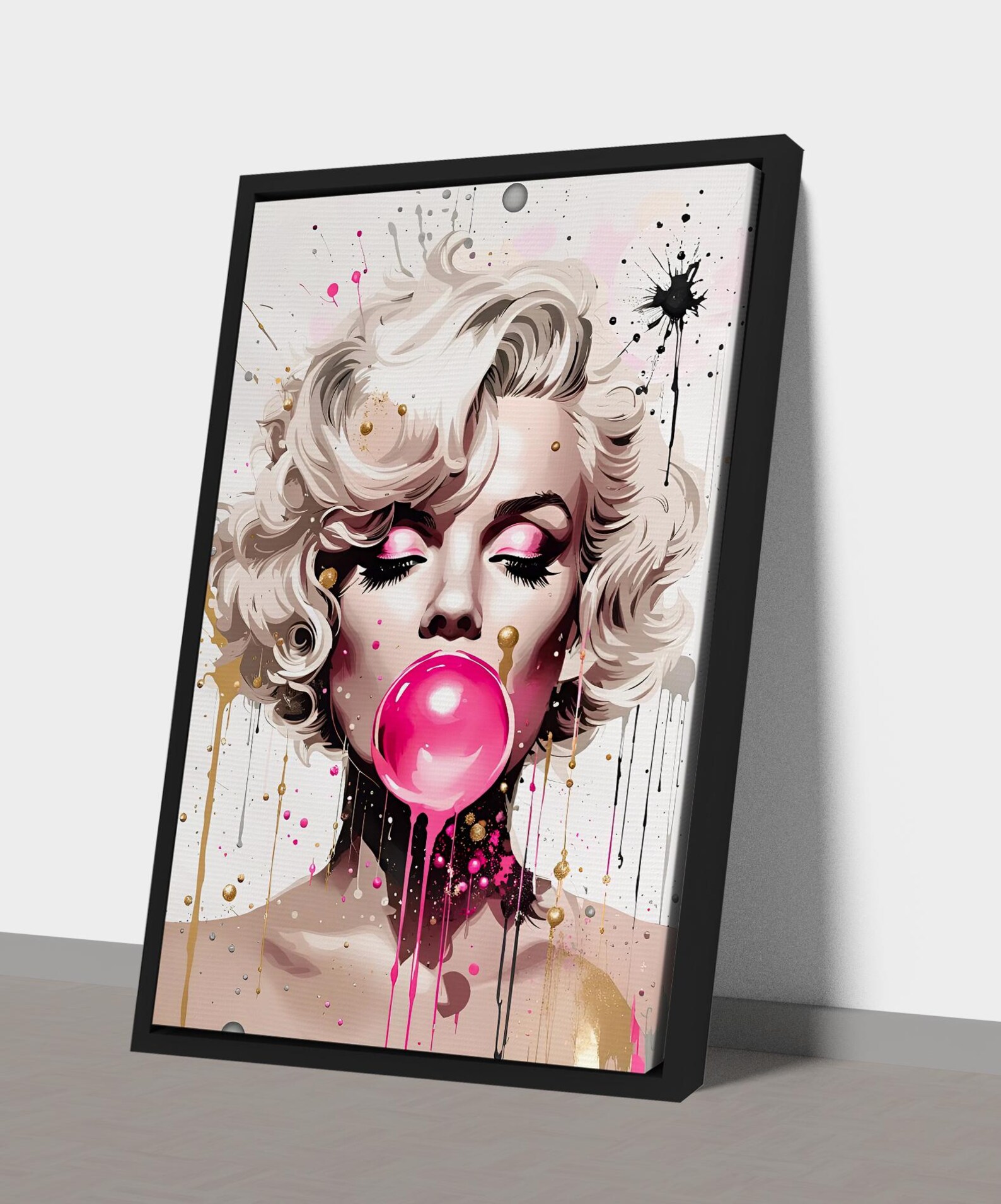 Banksy Marilyn Monroe Poster Graffiti Pop Art Canvas Street Style Wall ...