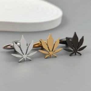 Ahornblatt Manschettenknöpfe für Männer, Kanadisches Symbol Manschettenknöpfe, Manschettenknöpfe mit individuellem Logo, Groomsmen Hochzeitsgeschenk, Geschenk für Papa, Chef, Canada Day