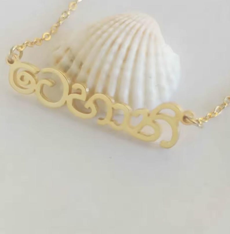 Custom Sinhalese Name Necklace | Personalized Sri Lankan Script Jewelry, Sinhala Gift for Sri Lankan friends, Sri Lanka Name Pendant for Mom