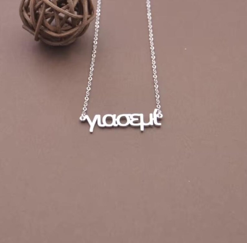 Custom Greek Name Necklace | Personalized Greek Alphabet Name Jewelry | 18K Gold Silver  Greek Hellenic Name Chain, Gift for Greek Friends