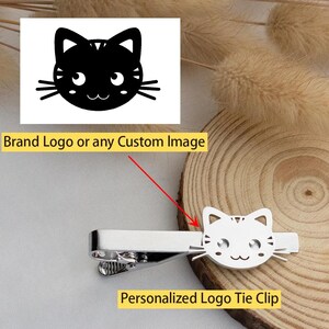 Custom Logo Tie Clips, Customize Unique Tie Clips Personalized Patterns, Company Badges, Brand Logo, Custom Logo tie bar, tie tacks Men Gift