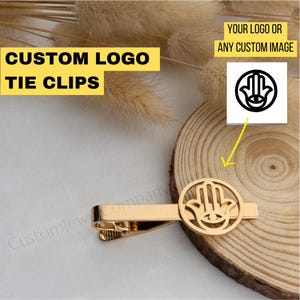 Custom Logo Tie Clips, Customize Unique Tie Clips Personalized Patterns, Company Badges, Brand Logo, Custom Logo tie bar, tie tacks Men Gift