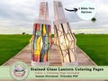 Printable Paper Lantern Craft, Stand Glass Coloring page, Sunday School product logo