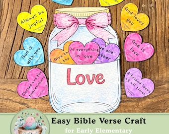 Bible Verse Craft | Sunday School Activity (Digital Download)