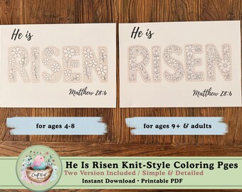 Easter Coloring Pages | Christian Activity (Digital Download)