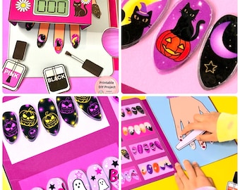 Halloween Printable, DIY Craft, Educational Toys, Quiet Book, Nail Art