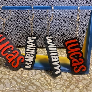 Customizable Name Keychains - 3D Printed