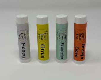 Bálsamo labial tradicional de cera de abejas (4 sabores)