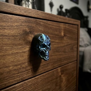 Blue Wraith Skull Knob