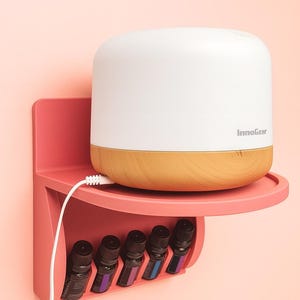 Mounted Diffuser Wall Stand with essential oil storage V2