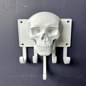 Human Skull Coat Holder