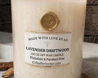 JUMBO CANDLE 100 oz Extra Large Candle Big  Candle