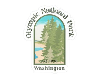Olympic National Park Scenic Pines sticker | Kiss-Cut Vinyl Decal
