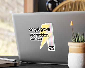 Angel Grove Recreation Center Lightning Sticker | Kiss-Cut Vinyl Decal 93