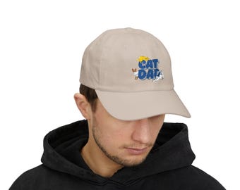 Cat Dad Cap | Embroidered Cat Paw Design
