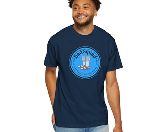 Dad Squad Graphic T-shirt | Socks and Sandals Badge, Casual Tee