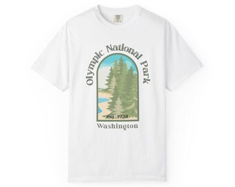 Olympic National Park Pine Forest Graphic T-shirt | Washington Nature Tee