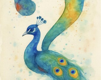 Marcapáginas de pavo real misterioso (¡incluye pegatinas gratis!)