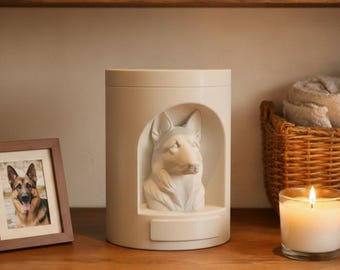 German Shepherd Memorial Urn, 3D Print Files (STL & 3MF)