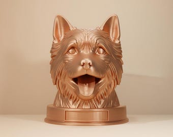 Norwich Terrier STL File | 3D Printable Dog Bust (Digital Download)